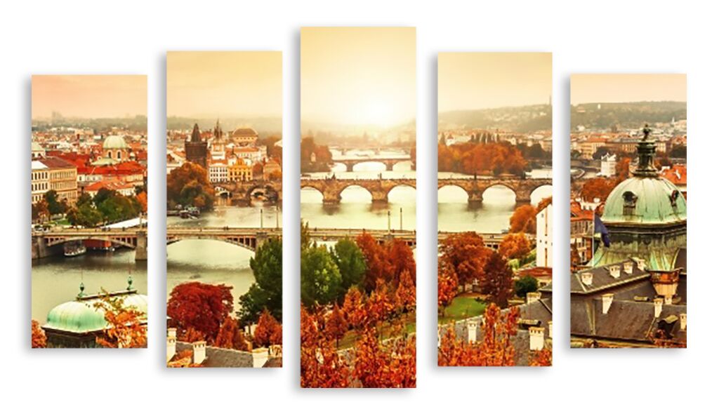 Модульная картина 3067 "Осенняя Прага" фото 1