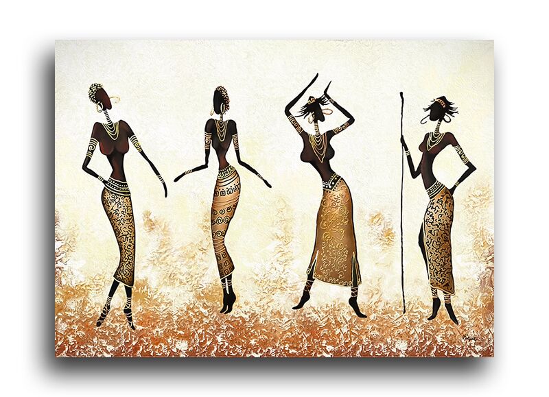 Постер 815 "Африканские женщины танцуют в золоте" фото 1