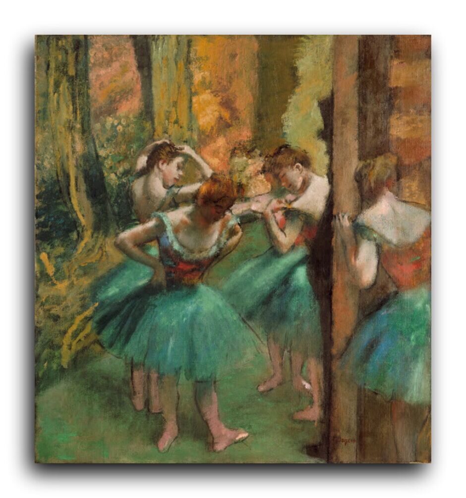 Репродукция 2198 "Танцовщицы в розовом и зелёном" фото 1
