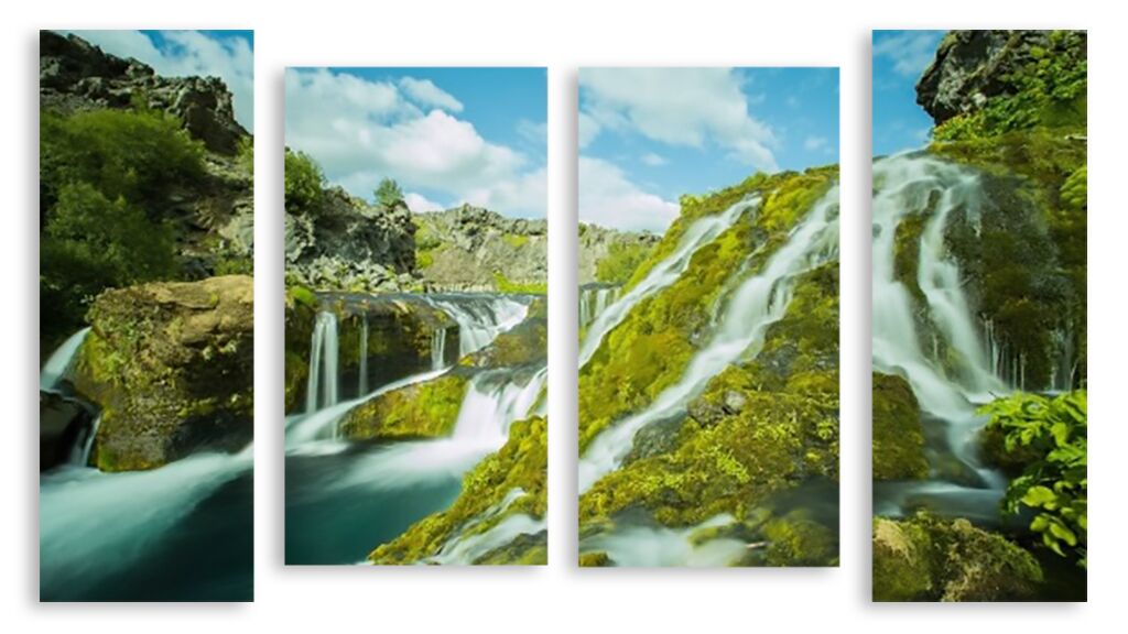 Модульная картина 2744 "Водопады" фото 1