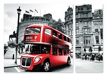 Модульная картина 62 "Лондонский автобус"