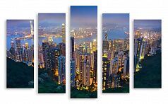 Модульная картина 2787 "Небоскребы Гонконга"