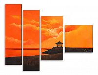 Модульная картина 4850 "Оранжевый закат"
