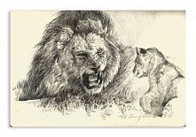 Постер 402 "Грозный лев"