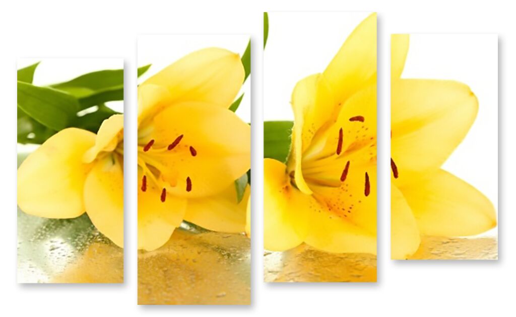 Модульная картина 1630 "Желтые лилии" фото 1