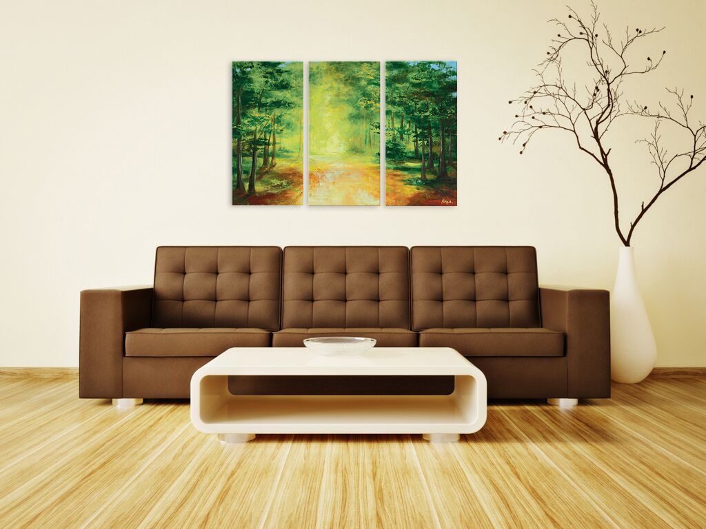 Модульная картина 1114 "Живописный лес" фото 3