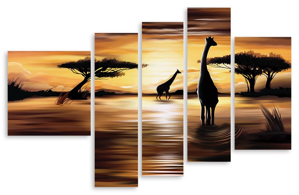 Модульная картина 4337 "Жирафы" фото 1