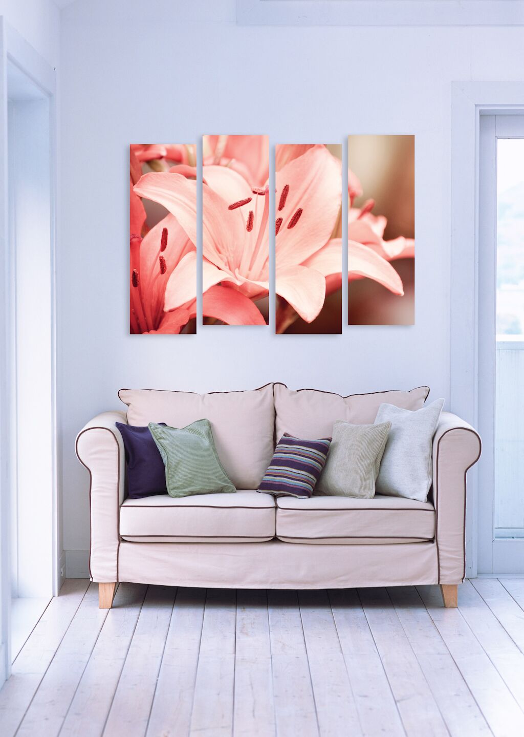 Модульная картина 169 "Розовая лилия" фото 3