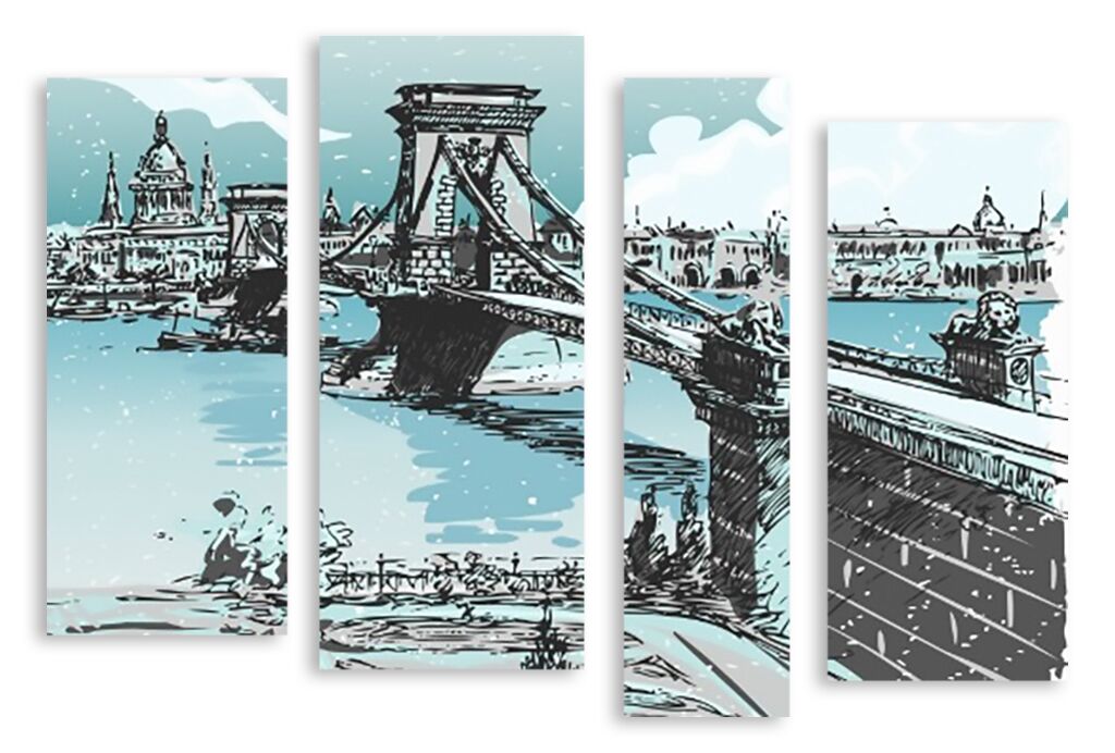 Модульная картина 2612 "Лондонский мост" фото 1