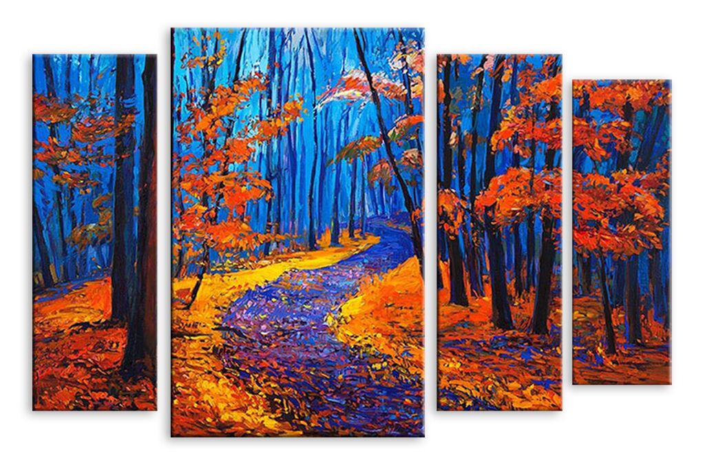Модульная картина 5418 "Осенний лес" фото 1