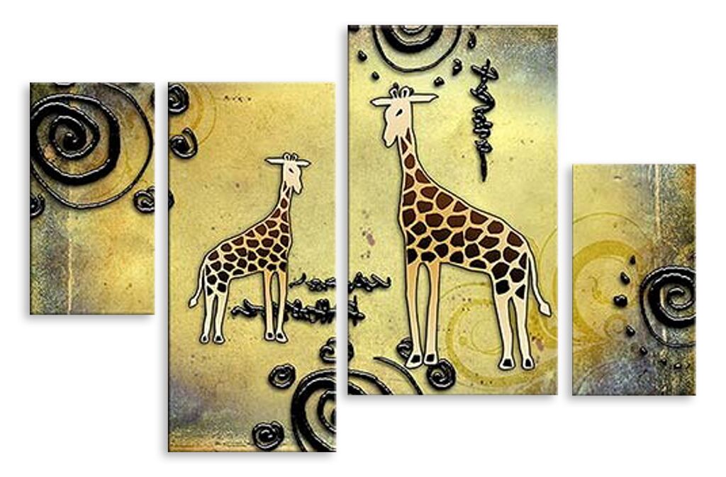 Модульная картина 4070 "Жирафы" фото 1