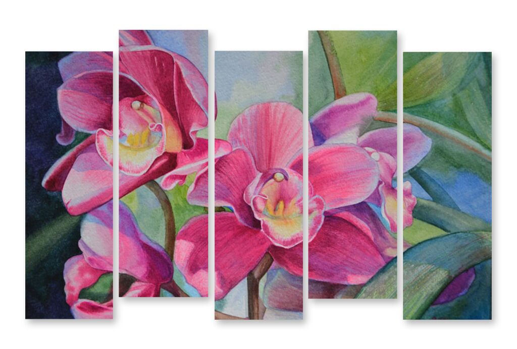 Модульная картина 1370 "Три орхидеи" фото 1