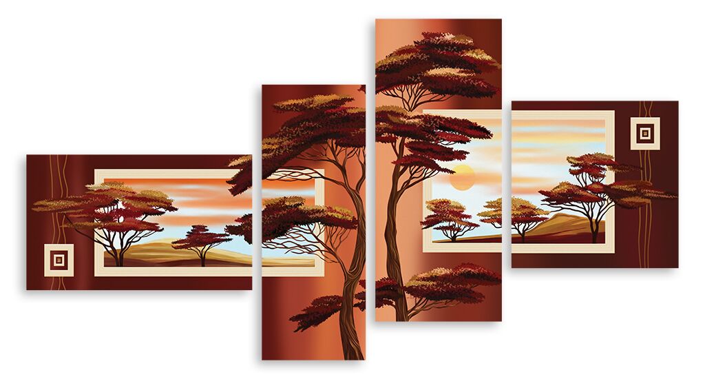 Модульная картина 3037 "Африканский пейзаж" фото 1