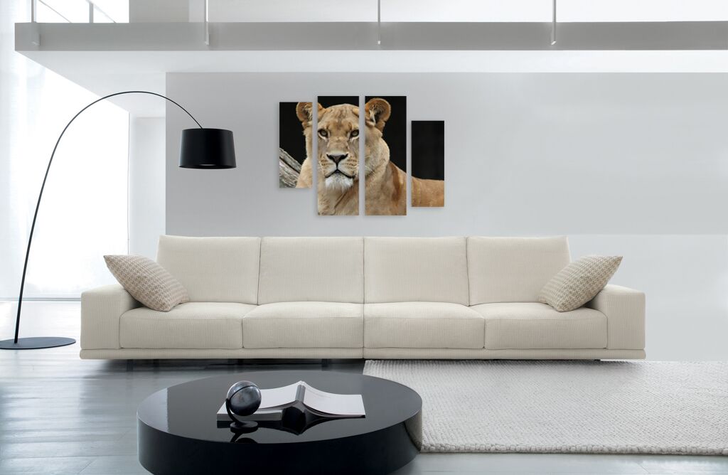Модульная картина 1295 "Грозная львица" фото 4