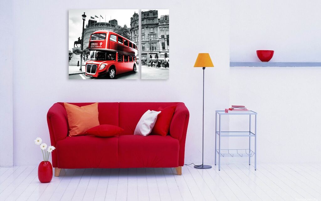 Модульная картина 62 "Лондонский автобус" фото 4
