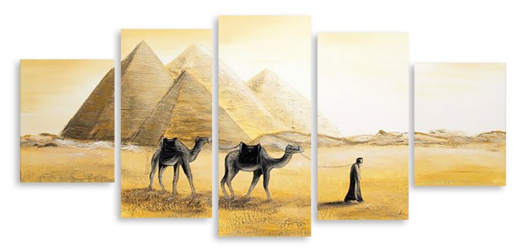 Модульная картина 3739 "Верблюды в пустыне" фото 1