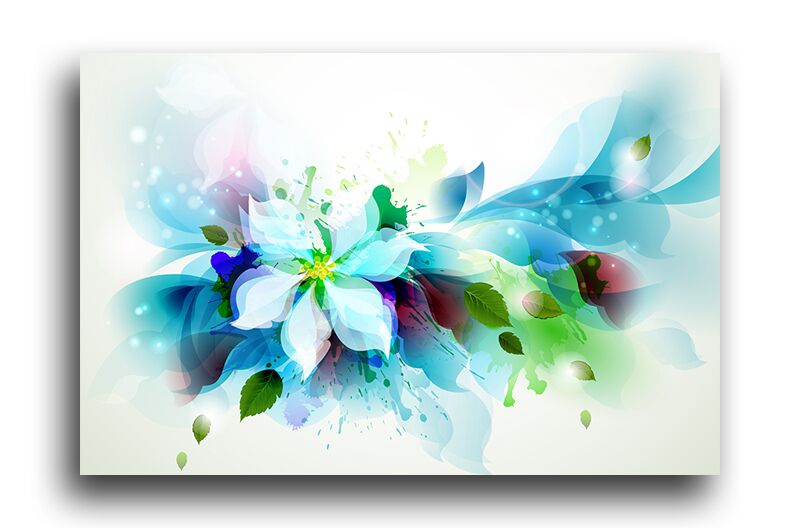 Постер 1137 "Голубые цветы" фото 1