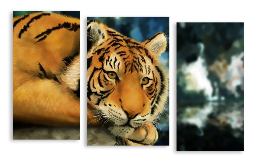 Модульная картина 2850 "Тигрица" фото 1