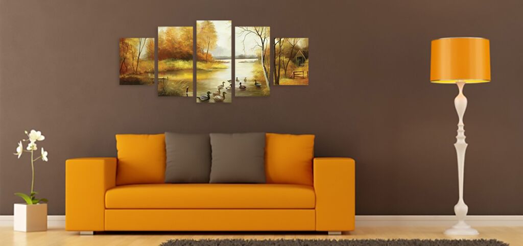 Модульная картина 957 "Осенний пейзаж" фото 4