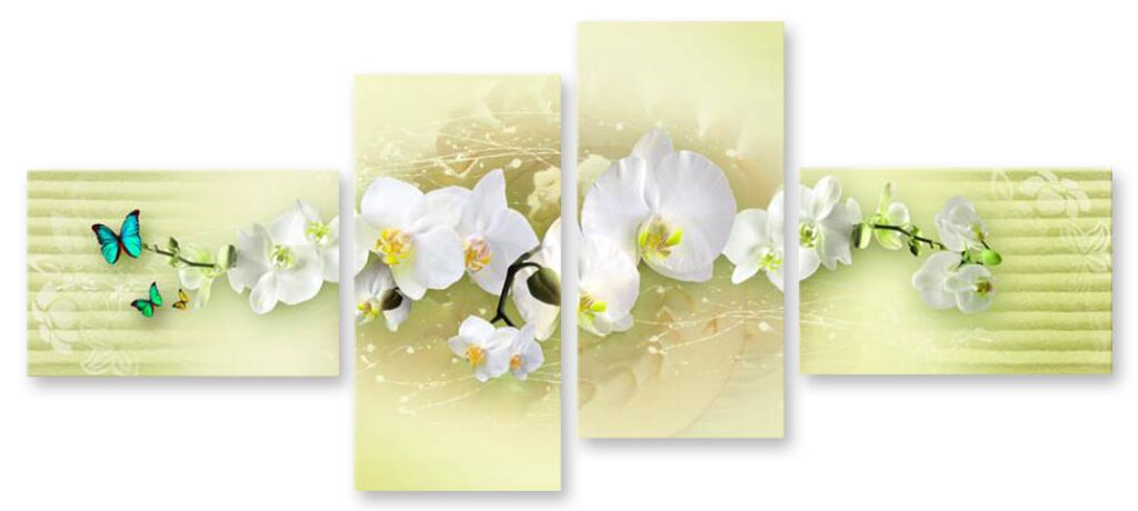 Модульная картина 1436 "Пастельная орхидея" фото 1