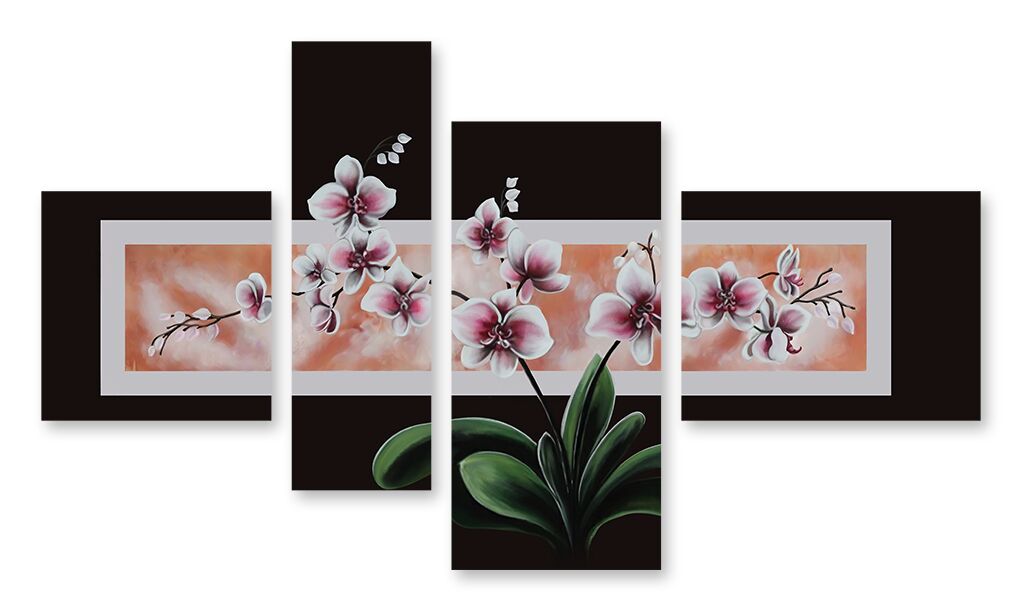 Модульная картина 607 "Куст орхидей" фото 1