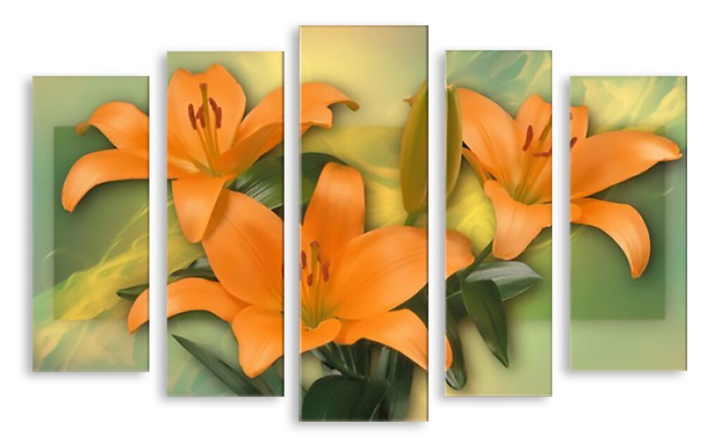 Модульная картина 3234 "Оранжевые лилии" фото 1