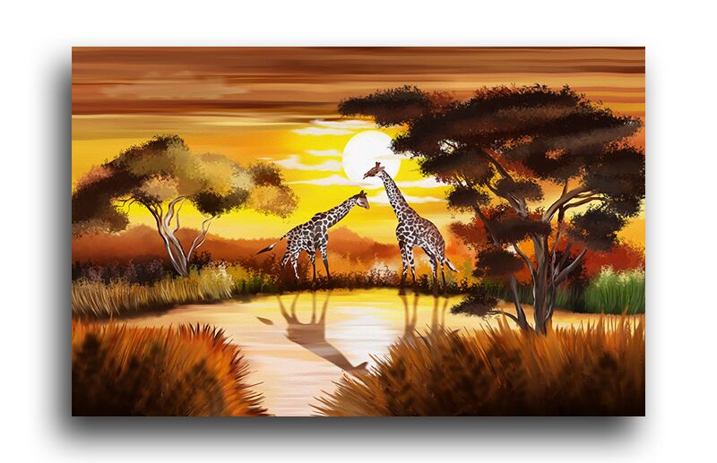 Постер 2992 "Два жирафа" фото 1