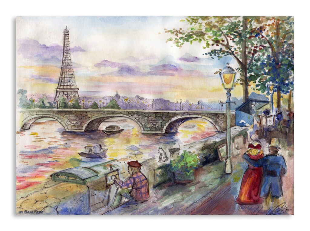 Постер 5198 "Нарисованный Париж" фото 1