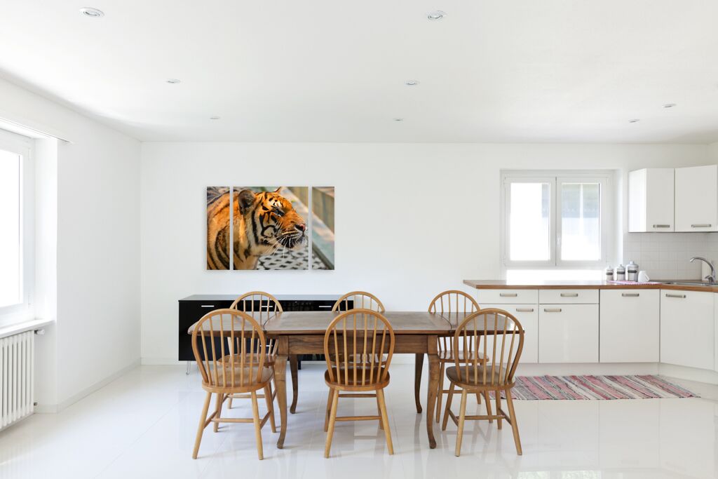 Модульная картина 1388 "Любопытный тигр" фото 3
