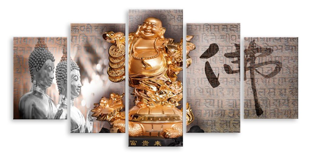 Модульная картина 4658 "Весёлый Будда" фото 1