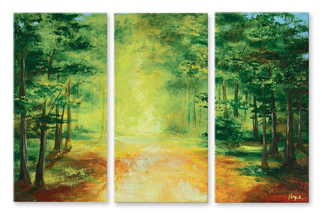Модульная картина 1114 "Живописный лес" фото 1