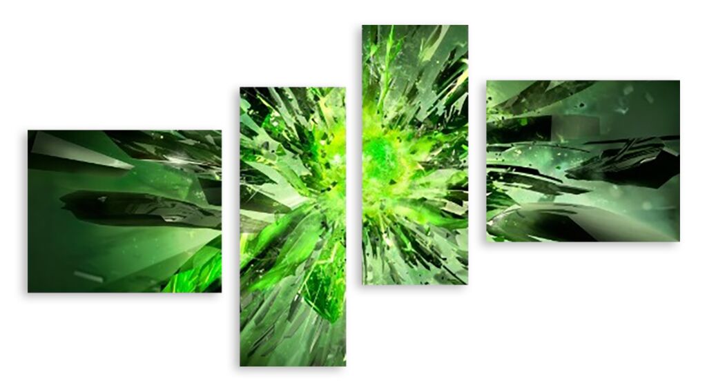 Модульная картина 3727 "Зеленый взрыв" фото 1