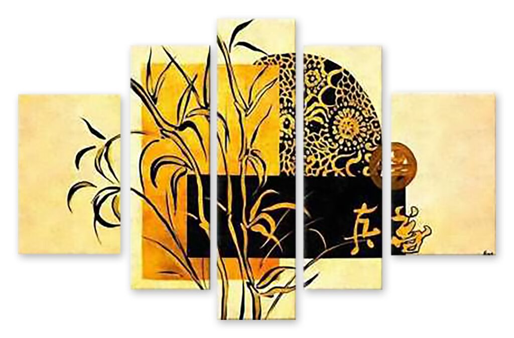 Модульная картина 993 "Желтый бамбук" фото 1