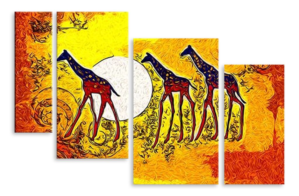 Модульная картина 4068 "Жирафы" фото 1