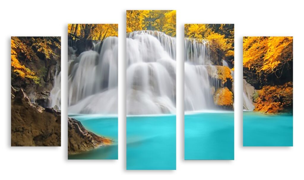 Модульная картина 2634 "Пенистый водопад" фото 1
