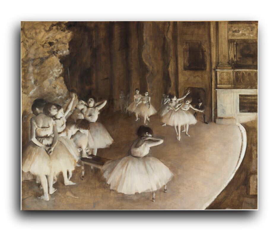 Репродукция 2167 "Репетиция балета на сцене (1874)" фото 1