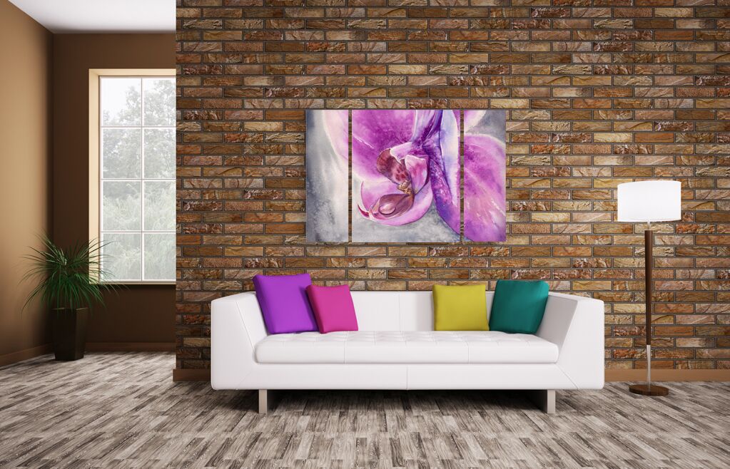 Модульная картина 1283 "Орхидея вблизи" фото 3