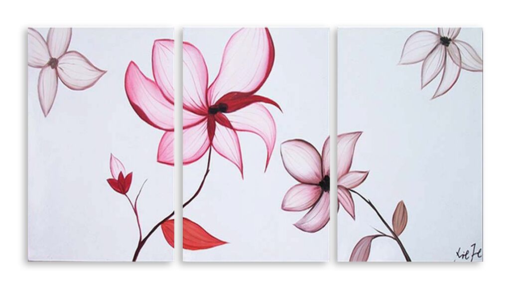 Модульная картина 5540 "Розовые цветы" фото 1