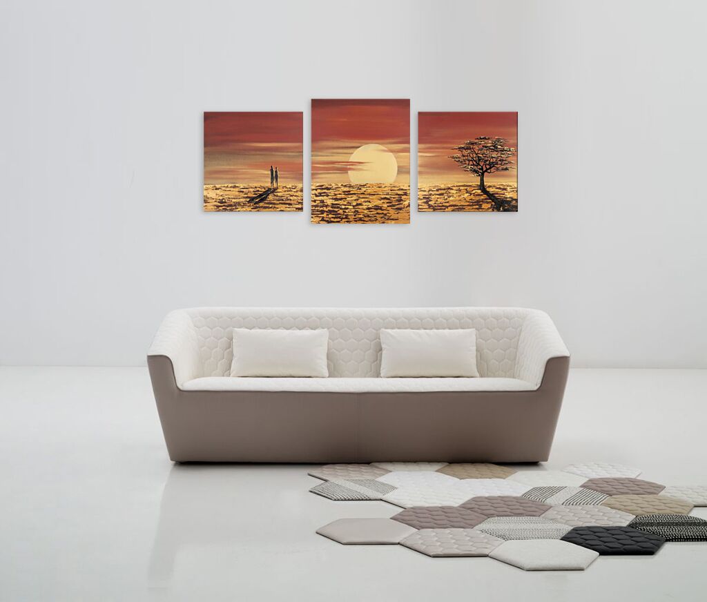 Модульная картина 1178 "Пара в пустыне" фото 3