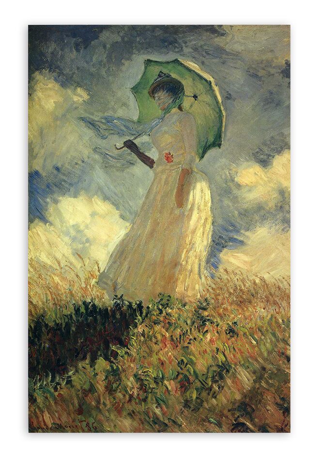 Репродукция 42 "Дама с зонтиком, повернувшаяся налево" фото 1