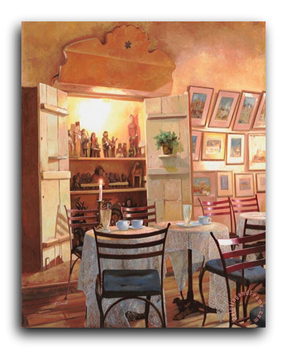 Репродукция 1985 "Уютное итальянское кафе" фото 1