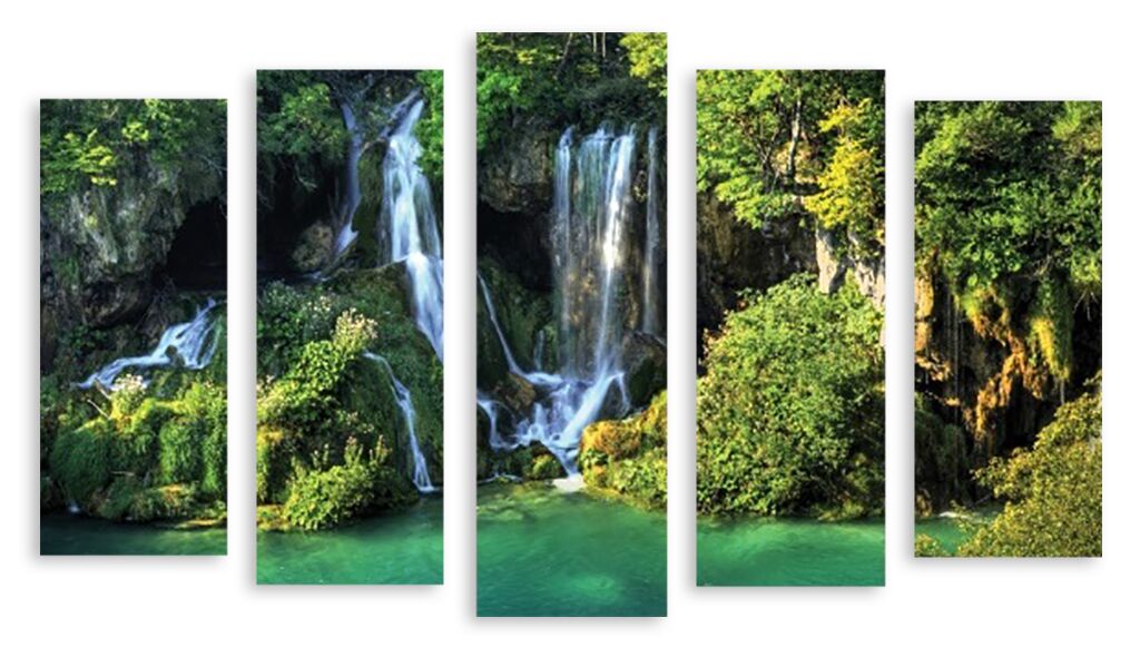 Модульная картина 3441 "Маленькие водопады" фото 1