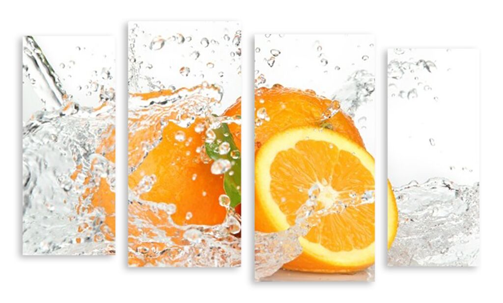 Модульная картина 3478 "Апельсины в воде" фото 1