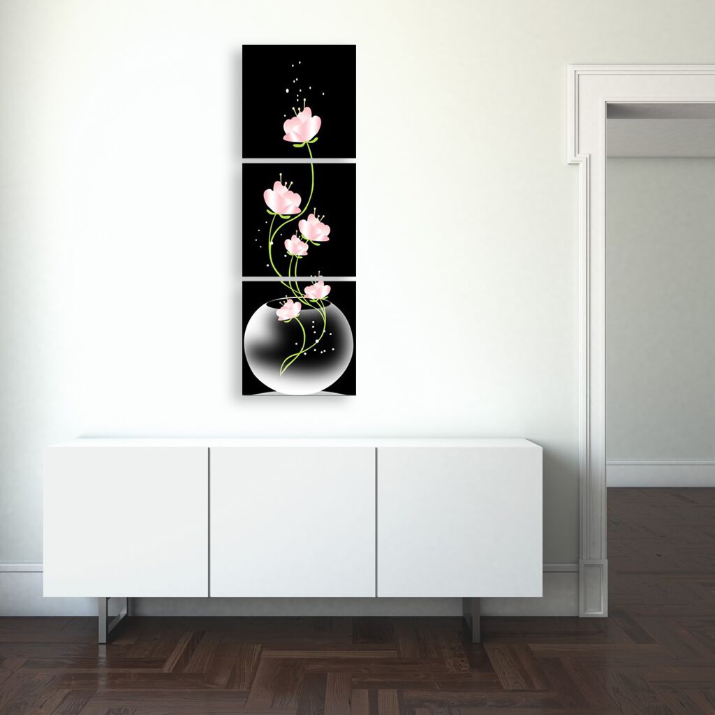 Модульная картина 312 "Нежно-розовый цветок" фото 2