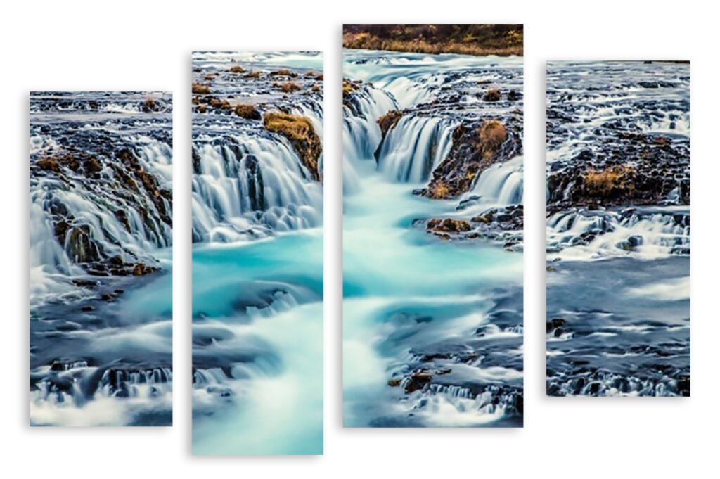 Модульная картина 2252 "Исландский водопад" фото 1