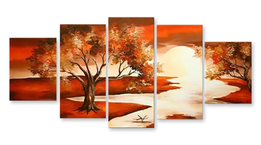 Модульная картина 1049 "Оранжевый пейзаж" фото 1