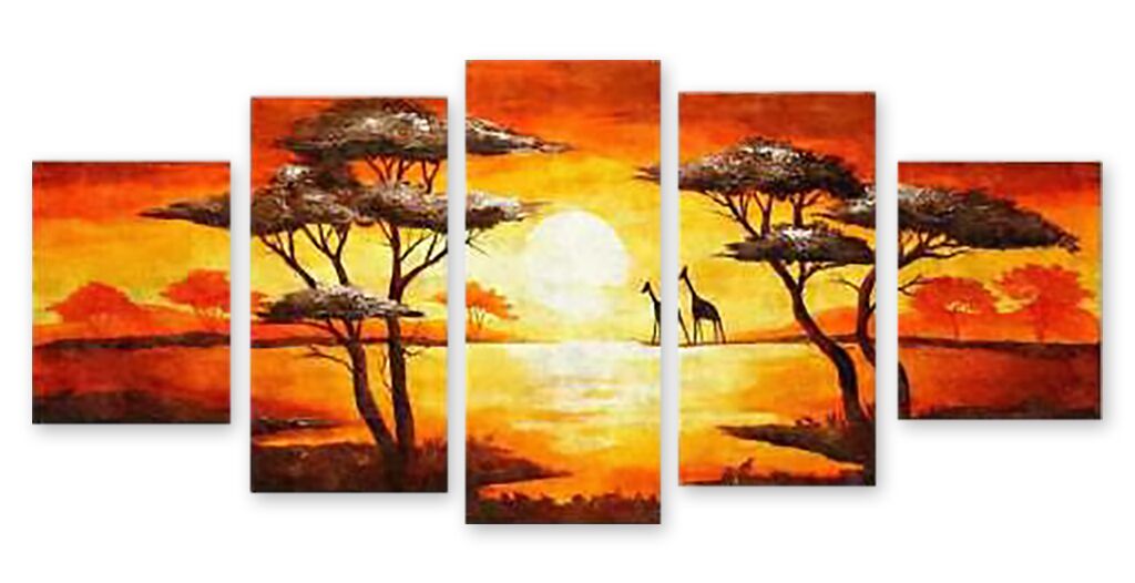 Модульная картина 982 "Африканский рассвет" фото 1