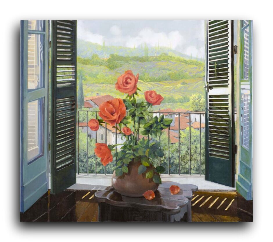 Репродукция 1947 "Розы у окна" фото 1