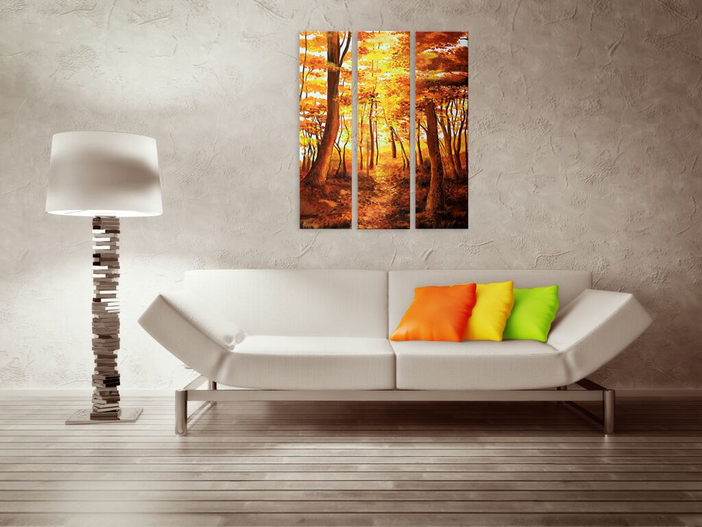 Модульная картина 1174 "Тропинка через лес" фото 4