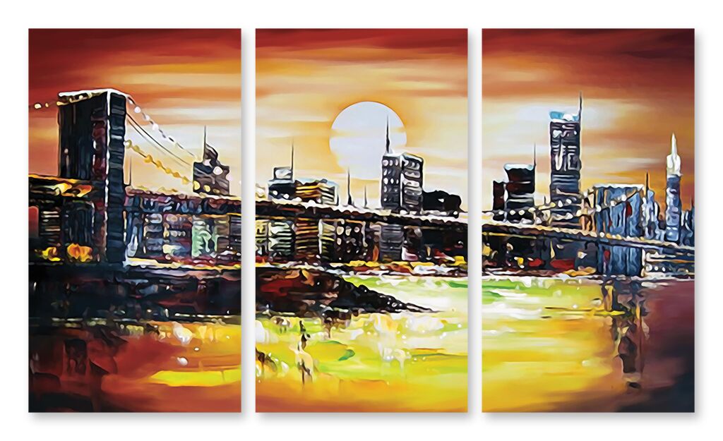 Модульная картина 410 "Нью-Йоркский мост" фото 1